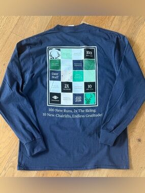 Deer Valley Expanded Terrain 2025-2026 Navy Long Sleeve